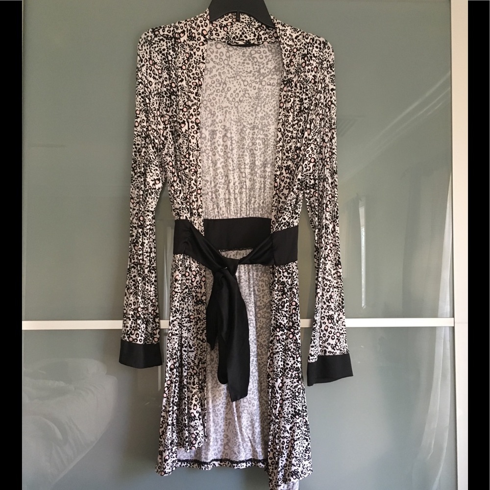 Cheetah print robe